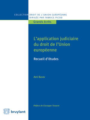 cover image of L'application judiciaire du droit de l'Union européenne